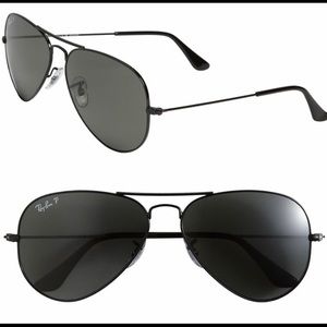 Ray Ban Icon all black aviator glasses